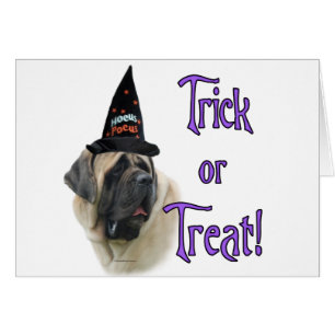 Mastiff (fawn) Trick Hälsningskort