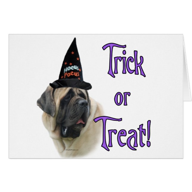 Mastiff (fawn) Trick Hälsningskort (Framsidan Horizontal)