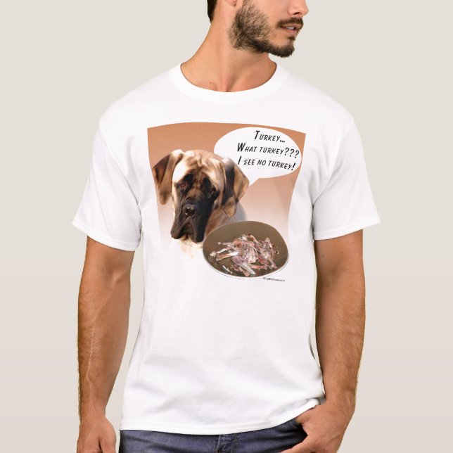Mastiff (fawn) Turkiet Tee Shirt (Framsida)