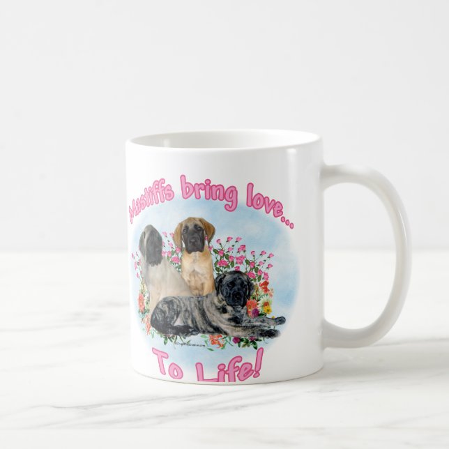 Mastiff för Kärlek till Life Mugg (Höger)