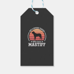 Mastiff Fysiklärare Hundälskare Presentetikett