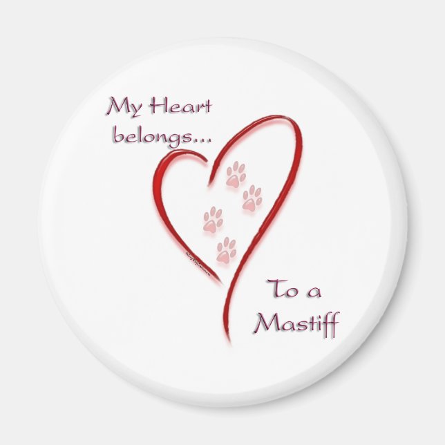 Mastiff Heart-Tillhör - Magnet (Framsidan)