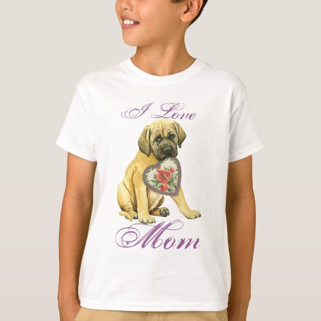 Mastiff Hearts Mamma Tröja (Framsida)