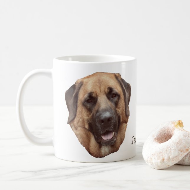 Mastiff Hund älskare Personlig Kaffemugg (Med munk)