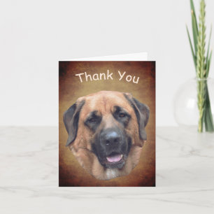 Mastiff Hund Anpassade - tackkort
