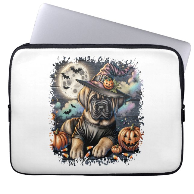 Mastiff Hund Halloween Square Laptop Fodral (Framsidan)