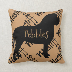 Mastiff Hund Silhouette Anpassningsbar Pillow Kudde