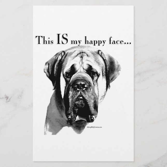 Mastiff Lycklig Ansikte (Framsida)