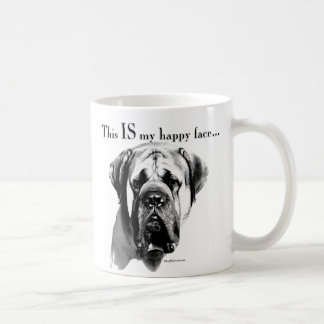 Mastiff Lycklig Ansikte Kaffemugg