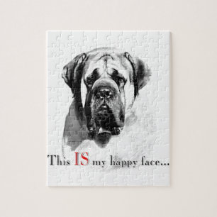 Mastiff Lycklig Ansikte Pussel