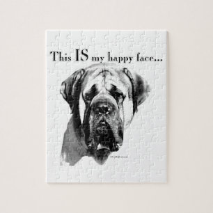 Mastiff Lycklig Ansikte Pussel