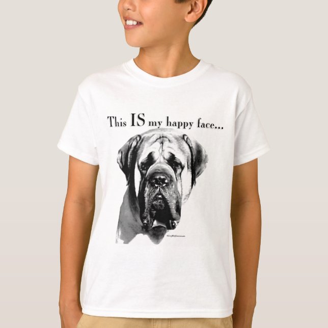 Mastiff Lycklig Ansikte Tröja (Framsida)