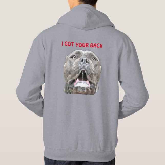 Mastiff Mad Guard Käpp Corso Hund Hoodie (Baksida)
