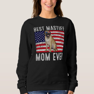 Mastiff Mamma Usa American Flagga Mastiff Hundägar T Shirt