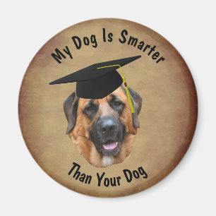 Mastiff Min Hund Är Smartare Än Din Hund Roligt Magnet
