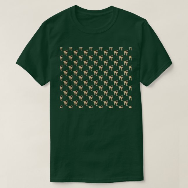 Mastiff Mönster T Shirt (Design framsida)