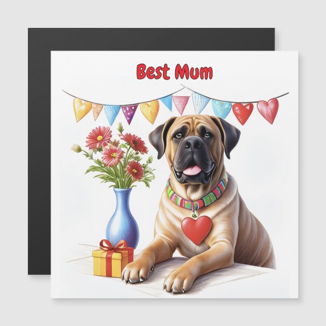 Mastiff på en fest (Fram/baksida)