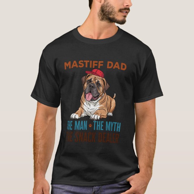 Mastiff Pappa T Shirt (Framsida)