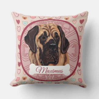 Mastiff Personlig Valenting Kudde