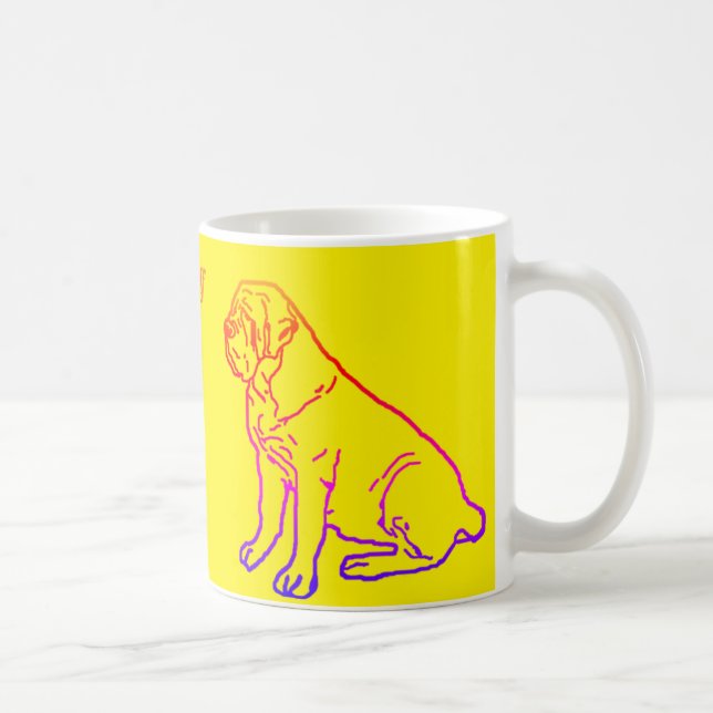 Mastiff Pilou Kaffeetasse Kaffemugg (Höger)