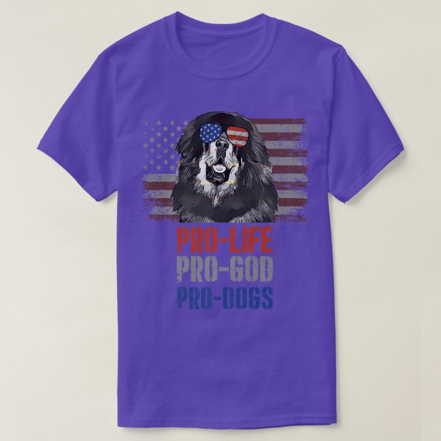 Mastiff Pro Life Pro God Pro Hundar Premium T Shirt (Design framsida)