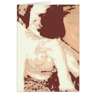 Mastiff Puppy Pop Art Hälsningskort