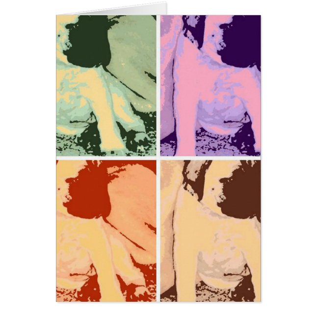 Mastiff Puppy Pop Art Hälsningskort (Framsidan)