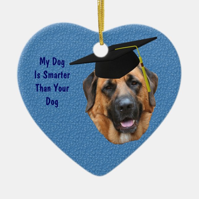 Mastiff Smarter Rolig hund Ornament (Framsidan)