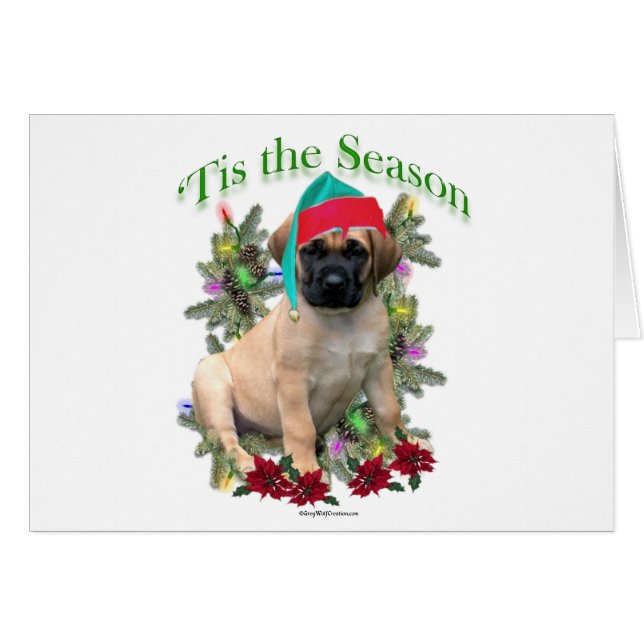 Mastiff "Tis Hälsningskort (Framsidan Horizontal)