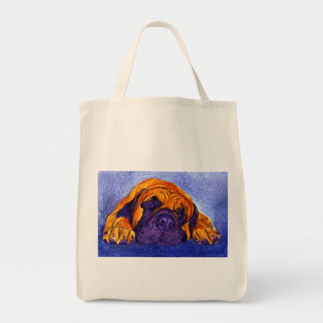 Mastiff Tote Bag - "Brutus" Tygkasse (Framsidan)