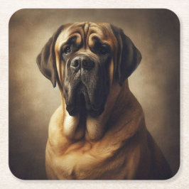 Mastiff Underlägg Papper Kvadrat