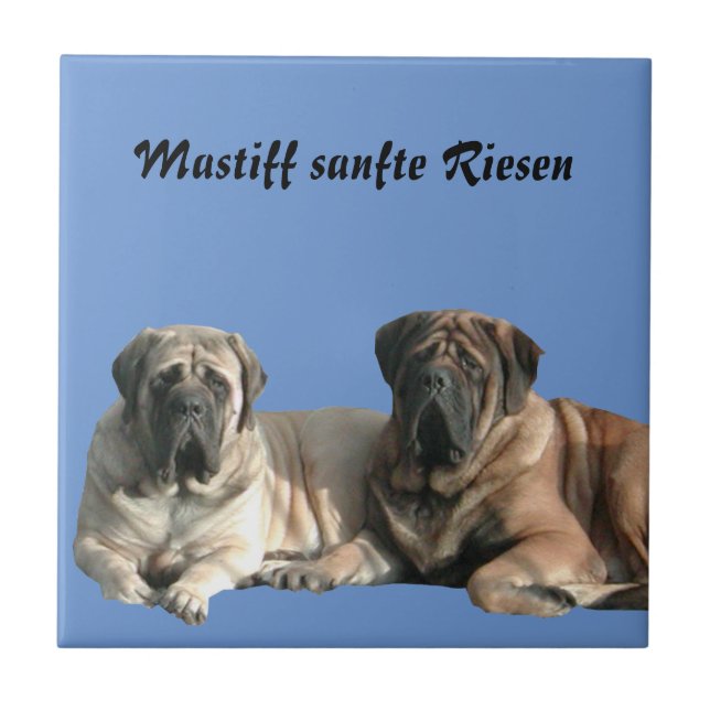 Mastiff  Urlaub English Mastiff Kakelplatta (Framsidan)