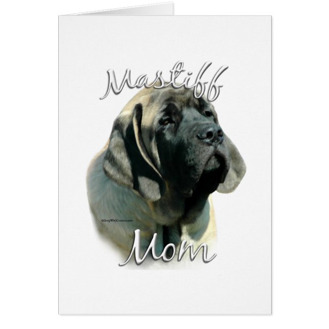 Mastiff (valp) Mamma 2 Hälsningskort (Framsidan)
