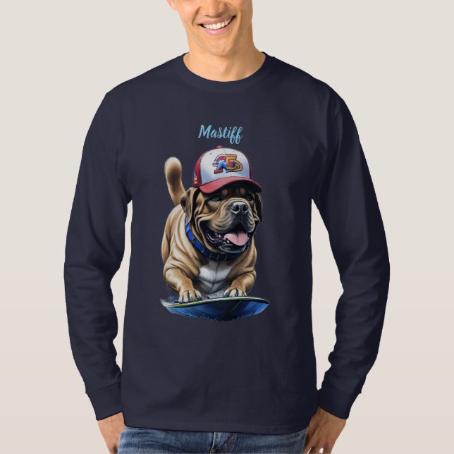 Mastiff Vattensport T Shirt (Framsida)