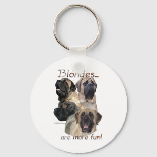Mastiffblondiner Keychain Nyckelring