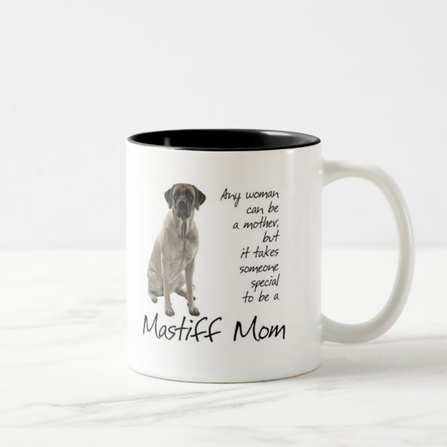 Mastiffmammamugg Två-Tonad Mugg (Höger)