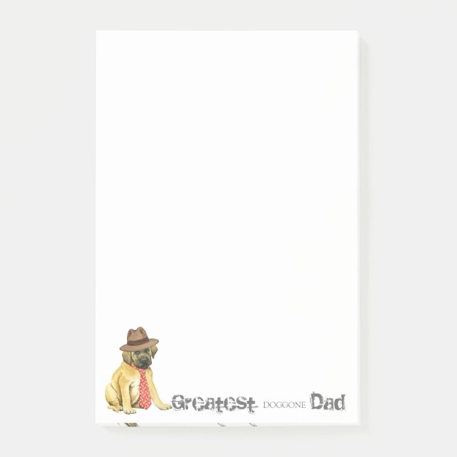 Mastiffpappa Post-it Block (Framsida)