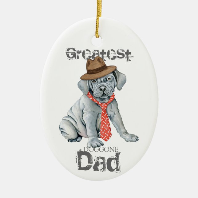Mastino Pappa Ceramic Ornament (Framsidan)
