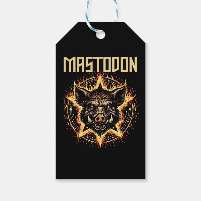 Mastodon Boar Fire Presentetikett (Framsidan)