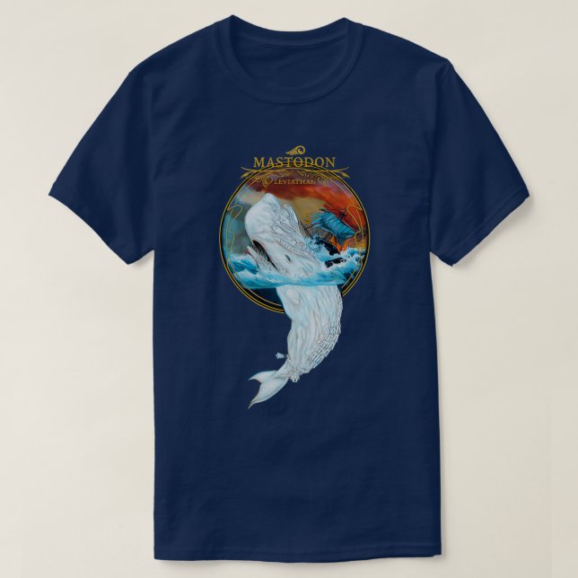 Mastodon Leviathan Merch T Shirt (Design framsida)