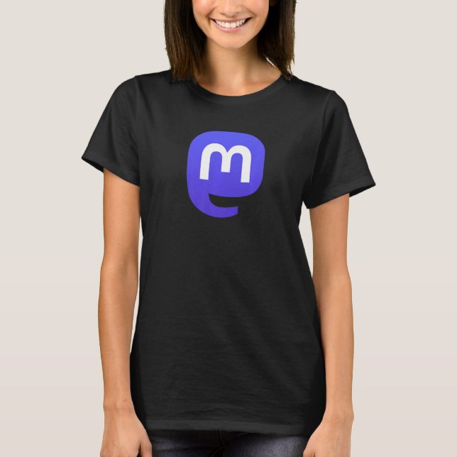 Mastodon  Self Hosted Social Networking and Microb T Shirt (Framsida)