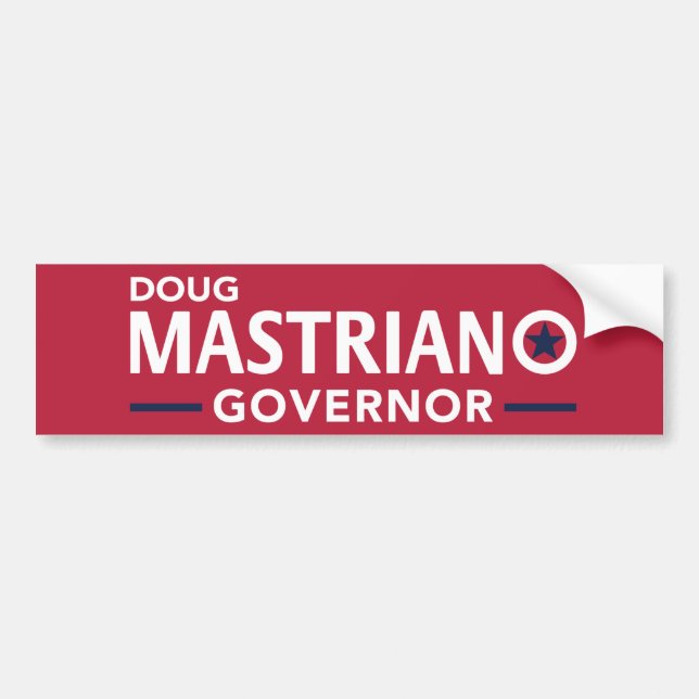 Mastriano för guvernör Bumper Sticker - Red Bildekal (Framsidan)