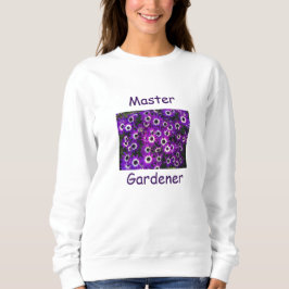 Mästträdgårdsmästare Flower Lila Flower Blommigt T Shirt