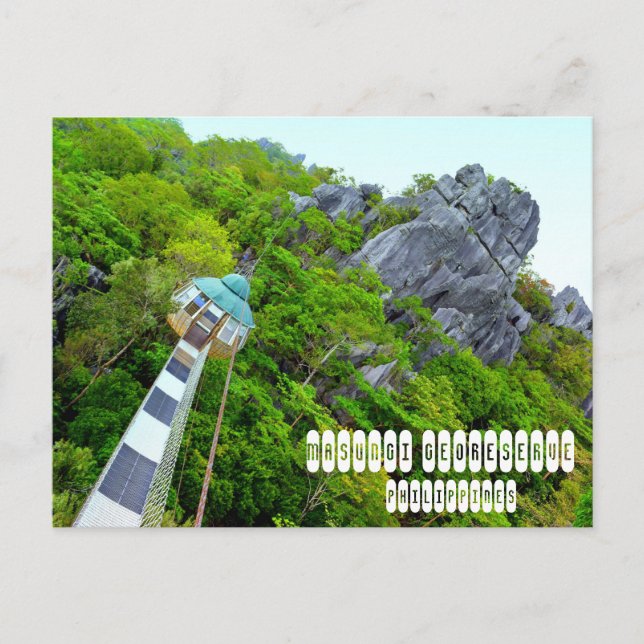 Masungi Georeserve i Rizal Vykort (Framsida)