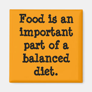 Mat är en viktig del av en allsidig diet. magnet