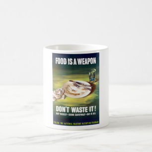 Mat är ett vapen kaffemugg