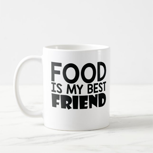 Mat är min bästa vän kaffemugg (Vänster)