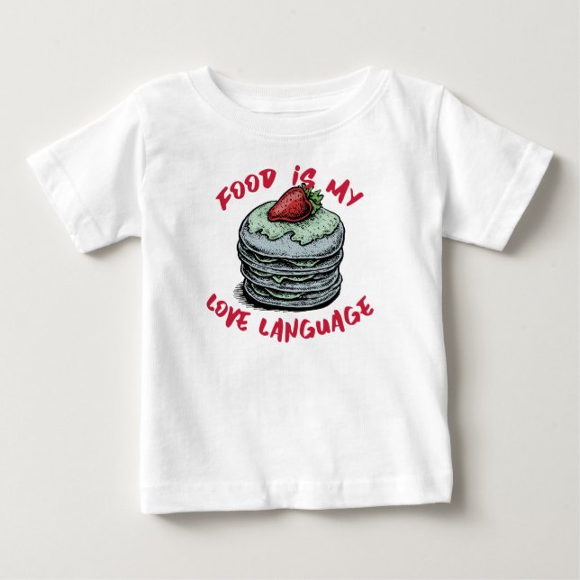 Mat är mitt Kärlek språk T Shirt (Framsida)