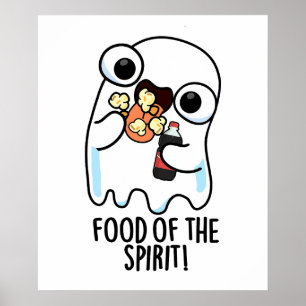 Mat Av Anden Rolig Spök Puns Poster