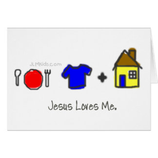 Mat, bekläda och skydd hälsningskort